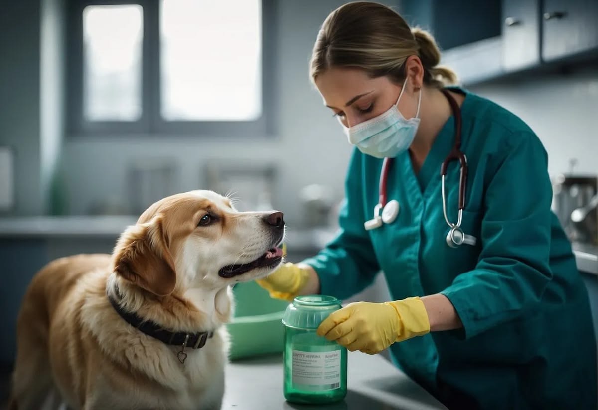 IV fluids and medication for sick pets